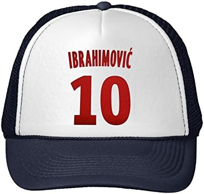 Men's/women's Fashion Adjustable Navy Summer Cap Snapback Hat With Ibrahimovic 10 Cotton