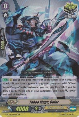 Cardfight!! Vanguard TCG - Taboo Mage, Cafar (G-BT04/015EN) - G Booster Set 4: Soul Strike Against The Supreme
