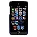 Durable Protective Two Tone Rubberized Crystal Hard Case Cover with Stand Alone Kickstand for iPod Touch 4th Generation ( 8GB 16GB 32GB ) Many Colors Available, Black with Blue