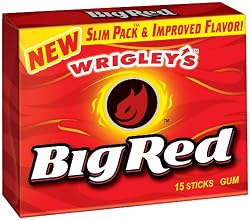 Wrigley's Big Red Gum, 15-Stick Slim Packs (Pack of 20)