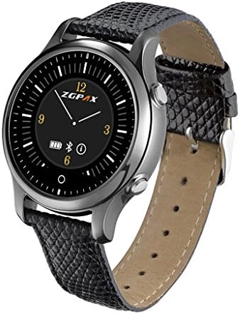 HAMSWAN S360 Smart Watch Fully Compatible for IOS & Andriod OS Watch Sync Call SMS SOS Fitness Tracker Waterproof (Black)