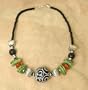 Jade, Turquoise and Amber Necklace
