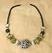 Jade, Turquoise and Amber Necklace
