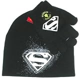 Superman Beanie and Gloves Set GLOW IN THE DARK!