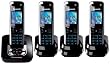 Panasonic KX-TG8424EB Colour DECT Quad Telephone with Answer Machine - Black