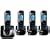 Panasonic KX-TG8424EB Colour DECT Quad Telephone with Answer Machine - Black