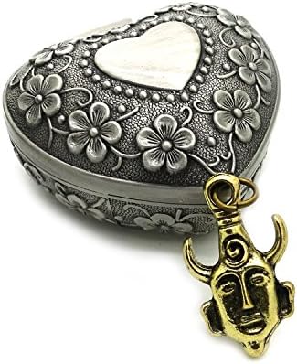 Supernatural Dean Winchester Pendant Necklace with Plum Blossom Flowers Heart Shaped Jewelry Box