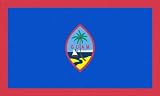 Guam Flag Clear Acrylic Fridge Magnet 2.75 inches x 2 inches