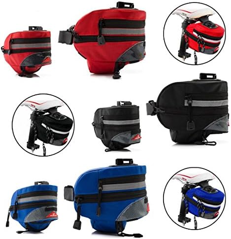 BPBIKE Portable Waterproof Mountain Road MTB SUV ETC Cycling Bicycle Saddle Bag Tail Bag Bike Pouch Seat Bag Package (Blue)