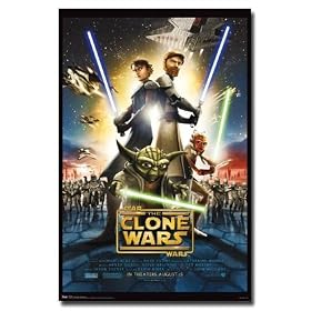 STAR WARS THE CLONE WARS RARE MOVIE ART POSTER NEW 9238
