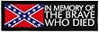 Civil War Reenactment Memorial Embroidered Patch Confederate Rebel Flag Iron-On Military Emblem