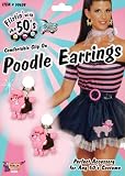 50s Pink Poodle Earrings