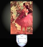 Dancer in a Rose Dress by Degas Decorative Night Light