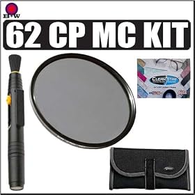 B & W 62MM Circular Polarizer Multi Coated Polarizing Lens Filter KIT For Nikon 16-85mm f/3.5-5.6G AF-S DX ED VR Nikkor