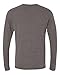 Alternative Men's Eco Mock Twist Henley, Eco Black Mock Nickel, Large