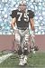 Howie Long Autographed/Hand Signed Goal Line Art Card with HOF 00 (black)