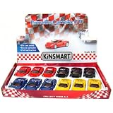 12 pcs in Box: 5 Porsche Carrera GT 1:36 Scale (Black Blue Red Yellow)