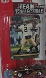 New Orleans Saints Aaron Brooks 2003 NFL Diecast Ford Mustang Convertible Car with Fleer Ultra Card