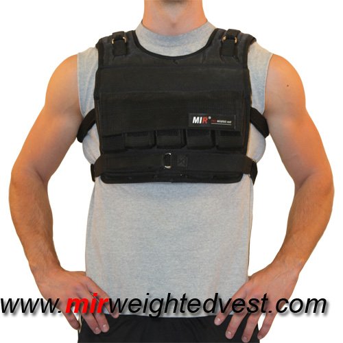 (Weekly Sale) New! MiR 75Lbs Short Adjustable Weighted Vest (One size fits all. WEIGHTS INCLUDED.)