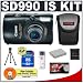 Canon PowerShot SD990 IS 14.7MP Digital Camera with 3.7x Image Stabilized Zoom (Black) + NB-5L Battery + 4GB Card + Cameta Bonus Accessory Kit