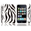 Back Cover H�lleTasche Case f�r Apple iPhone 3G 3GS Zebra Design + Gratis Displayschutzfolie