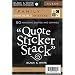 Diecuts With A View Black and White 4-3/8 Inch by 7 Inch 10 Sheets Clear Sticker Quote Stack, Family