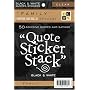 Diecuts With A View Black and White 4-3/8 Inch by 7 Inch 10 Sheets Clear Sticker Quote Stack, Family