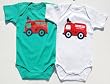 NAME IT 2 St�ck Jungen Baby Body / VIKAN Feuerwehr KURZARM FEB 113 Gr.98