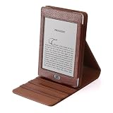 read full review i-BLASON Kindle Touch Leather Cover Case with Multi-Angel Stand Handsfree (5 Colors Available) 3G WiFi (Brown