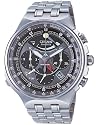 Citizen - AV0020-55H - Montre Homme - Quartz chronographe - Montre chronographe Homme ronde en titane sur bracelet titane - Cadran noir - Verre saphir - Etanche 20 ATM- Quartz analogique