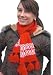 Handmade Alpaca Natural Fiber Winter Scarf - Andean Neon Red (Large/Decorative Tassels)