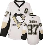 Sidney Crosby Youth Jersey: Reebok White #87 Pittsburgh Penguins Youth Replica Jersey