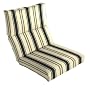 Arden Beauville Stripe Onyx Cartridge Chair Cushion