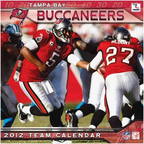 Turner Tampa Bay Buccaneers 2012 12 x12 Wall Calendar