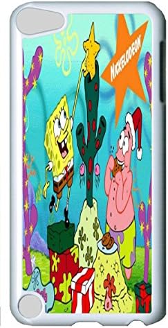 iPod Touch 5 Case iPod Touch 5 Cases spongebob squarepants christmas wallpaper Polycarbonate Hard Case Back Cover for iPod Touch 5 White
