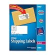 250 BOX/10 PER SHEET SHIPPING LABELS F/ LASERS