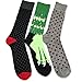 TeeHee Men's Cotton Crew Fashion Socks - 5 Pairs Packs