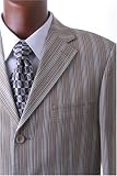 Men's 3 Button Seer Sucker Luxury Cotton Tan Sport Coat