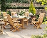 New 7 Pc Luxurious Grade-A Teak Dining Set - 60
