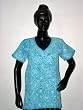 Dodger Blue Tunic Yoga Cotton Kurti Clothing of India Casual Summer Dresses Chikan Embroidery Size M