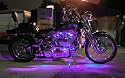 Uv Purple Motorcycle LED Neon Accent Lighting Kit with 10 Chrome LED Light Pods