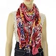 Elegant Soft Lace Ruffle Spring Flower Print Fashion Scarf