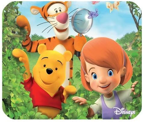 Winnie The Pooh Customized Standard Rectangle Black Mouse Pad Mat