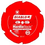 Freud Diablo 10-Inch by 6 Tooth Polycrystalline Diamond Tipped TCG Hardie Fiber Cement Saw Blade 5/8-Inch Arbor Perma-Shield Coated