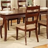 Side Chair with Microfiber Cushion in Cherry