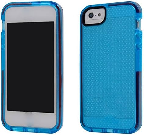 iPhone Case Yi mei Sheng Classic Check Case Impact Mesh Plaid Case for iPhone 5 Case D3O iPhone 5S TPU Case Anti-shock Back Shell (blue)