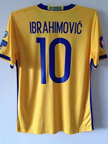 Sweden 2016 IBRAHIMOVIC Home Soccer Jersey Size: Medium