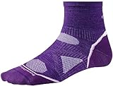 SmartWool PhD Women's Running Ultra Light Mini Crew Socks Size: Large, Color: Grape : image