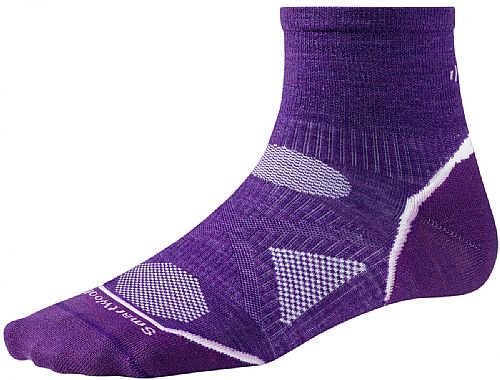 SmartWool PhD Women's Running Ultra Light Mini Crew Socks Size: Large, Color: Grape