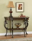 Masterpiece Floral Demilune Console by Powell